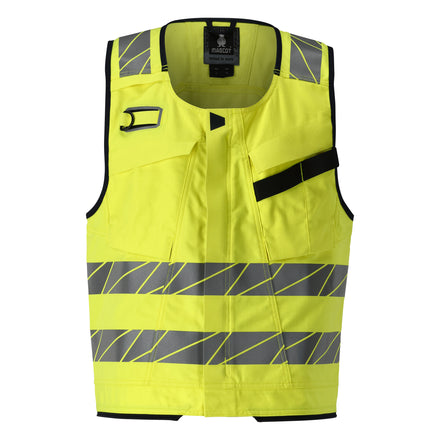 Mascot Accelerate Multisafe 21389-281-17010 ARC Flash & Fire Retardant Tool Vest - Hi-Vis Yellow/Dark Navy