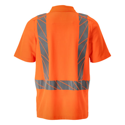 Mascot 22183 771 14 Polo Shirt Hi Vis Orange Back