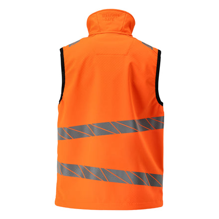Mascot 24065 143 14 Softshell Gilet Hi Vis Orange Back