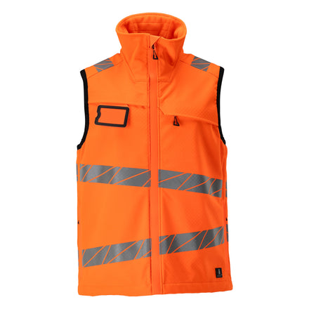 Mascot 24065 143 14 Softshell Gilet Hi Vis Orange Front