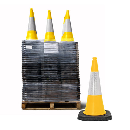 Melba Starlite Two-Part Yellow Traffic Cone - 750mm