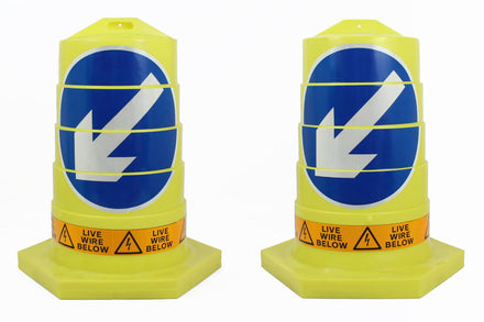 Keep Left Jumbo Cable Cover - Live Wire Below