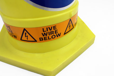 Keep Left Jumbo Cable Cover - Live Wire Below