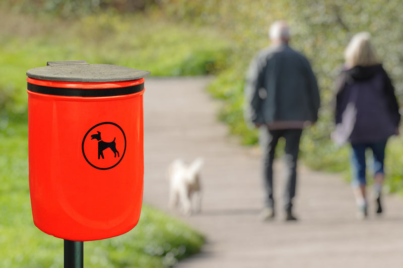Roadare Melba Swintex Doggy Waste Bin On Post