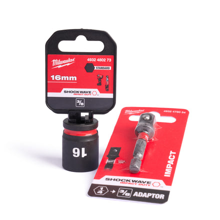 Milwaukee 16mm Nut Setter Kit Impact Driver Rated - for Universal Fixing