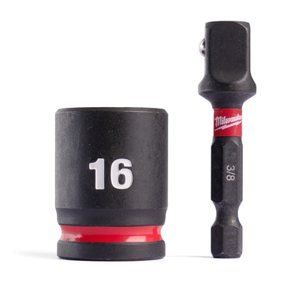 Milwaukee 16mm Nut Setter Kit Impact Driver Rated - for Universal Fixing