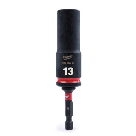 Milwaukee 13mm Deep Reach Nut Setter Kit Impact Driver Rated - For Sign Fixings