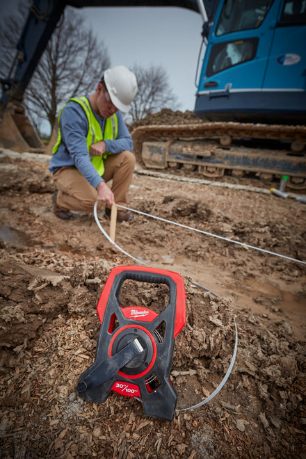 Milwaukee Extra Long Open Tape Measure 30m / 100ft - 48225203