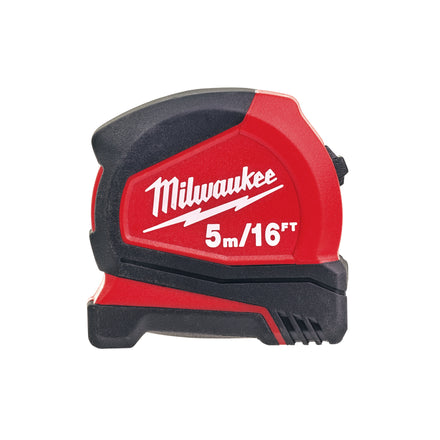 Milwaukee Pro Compact tape Measure 5 Metre / 16ft Metric & Imperial - 4932459595