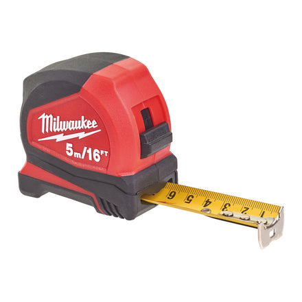 Milwaukee Pro Compact tape Measure 5 Metre / 16ft Metric & Imperial - 4932459595