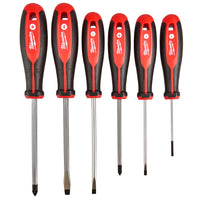 Milwaukee 6 Piece Tri-Lobe PZ / SL Screwdriver Set - 4932471806