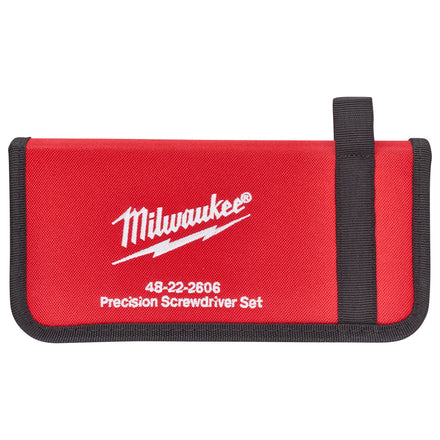 Milwaukee 6 Piece PH SL Precision Screwdriver Set Inc Zip Case - 4932471869