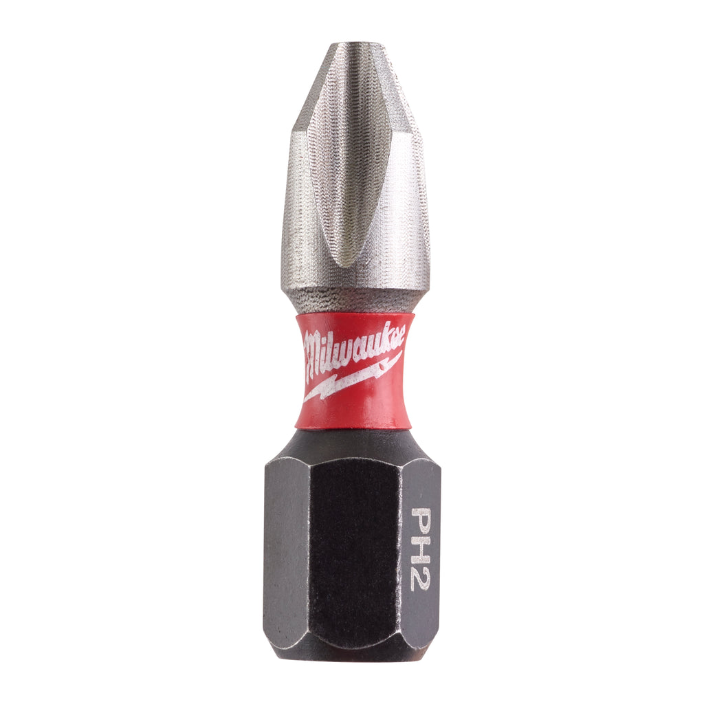 Milwaukee Shockwave PH2 25mm Impact Driver Bits 10-Pack - 4932472037