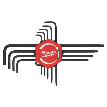 Milwaukee 9 Piece L-Form Torx-Key Set Inc. Storage Clip - 4932492693