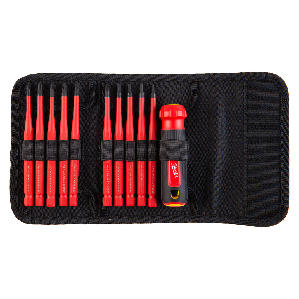 Milwaukee 10-in-1 TX PH PZ SL Multi Shank VDE Screwdriver Set Inc. Case - 4932493657