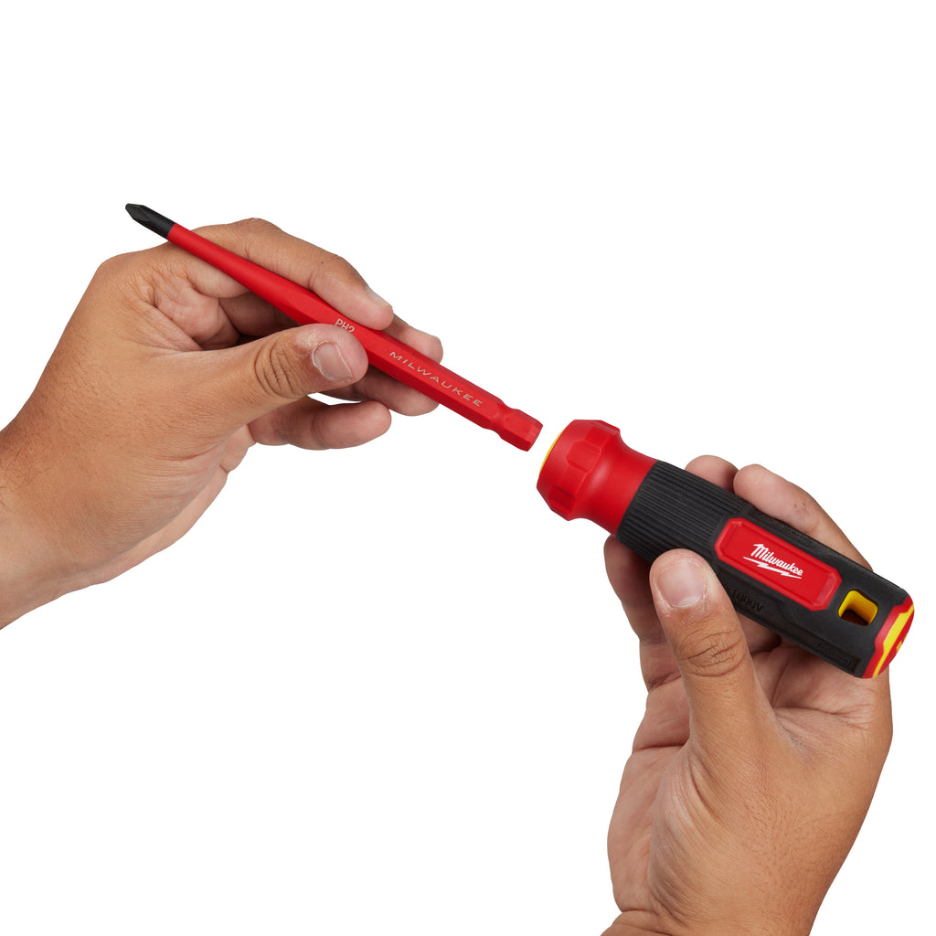 Milwaukee 10-in-1 TX PH PZ SL Multi Shank VDE Screwdriver Set Inc. Case - 4932493657