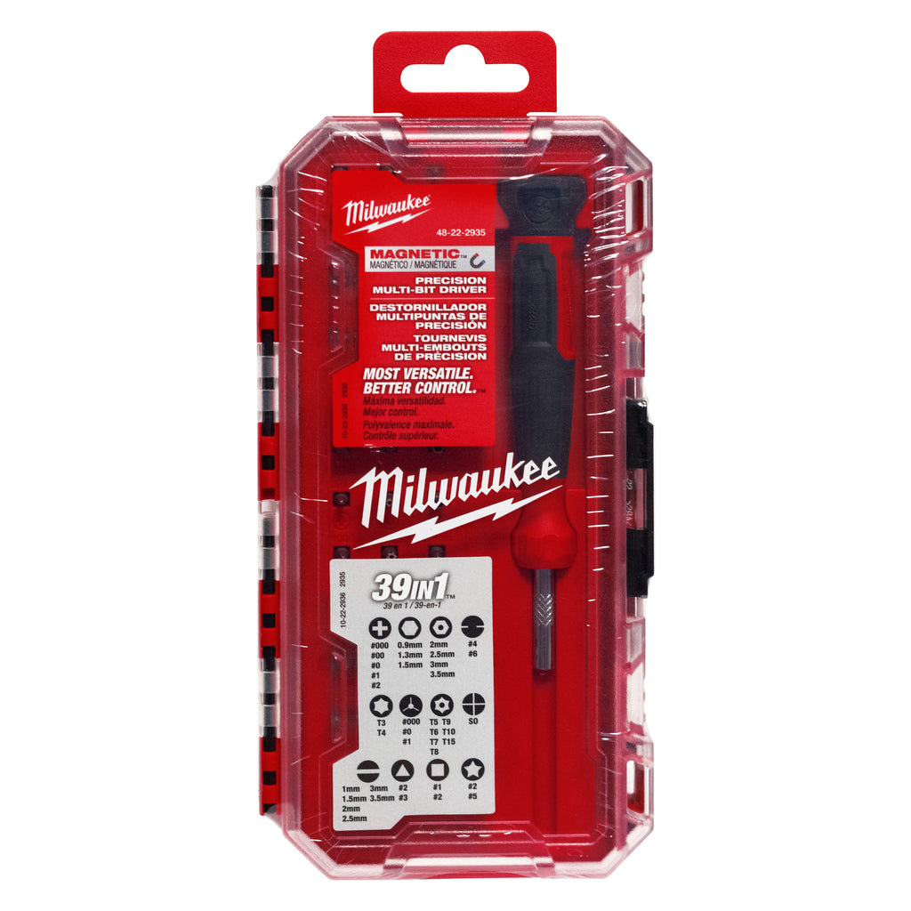 Milwaukee 39-in-1 Precision Multi Bit Screwdriver Inc. Packout Case - 4932498177