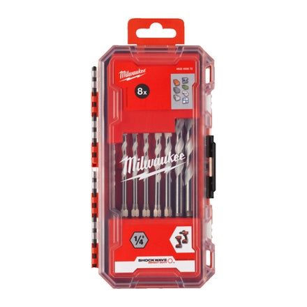 Milwaukee 8 Piece Multi Material Drill Bit Set #1 Inc. Case - 4932493872 (UK)