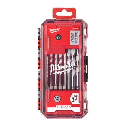 Milwaukee 8 Piece Multi Material Drill Bit Set #2 Inc. Case - 4932493871 (EMEA)