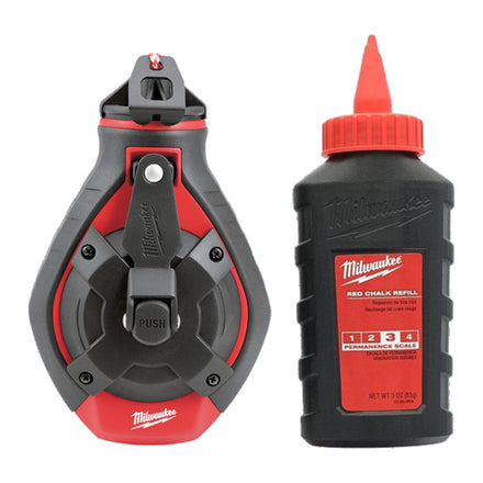 Milwaukee 30m Bold Line Chalk Reel With Red Chalk - 4932498391