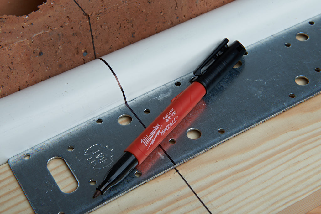 Milwaukee INKZALL Marker Pen Fine Tip 4 Pack Black - 4932480551