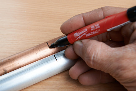 Milwaukee INKZALL Marker Pen Fine Tip 4 Pack Green, Blue, Red & Black - 48223106