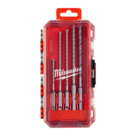 Milwaukee SDS+ MX4 Masonry Bit 5 Piece Drill Set Inc. Case - 4932498298
