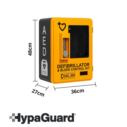 HypaGuard Outdoor Automatic External Defibrillator Cabinet with HypaStop Bleed Control Kit