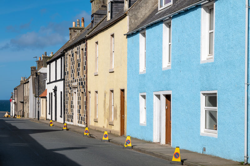Residential Street Preparing For Roadworks