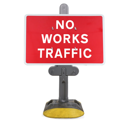 No Works Traffic | Quick Fit Sign (Face Only) | 1050x750mm