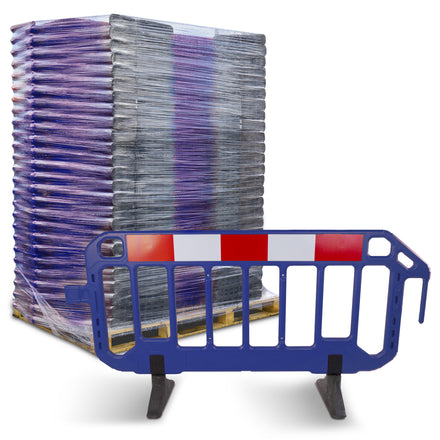 Firmus Professional Barrier - Chapter 8 Pedestrian Barrier - Standard Feet - Blue