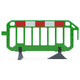 Firmus Professional Barrier - Chapter 8 Pedestrian Barrier - Standard Feet - Green