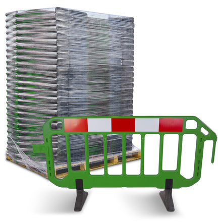 Firmus Professional Barrier - Chapter 8 Pedestrian Barrier - Standard Feet - Green