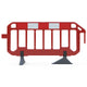 Firmus Professional Barrier - Chapter 8 Pedestrian Barrier - Standard Feet - Red
