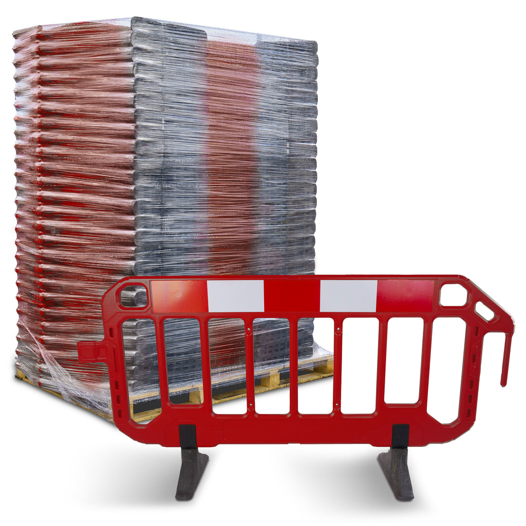 Firmus Professional Barrier - Chapter 8 Pedestrian Barrier - Standard Feet - Red