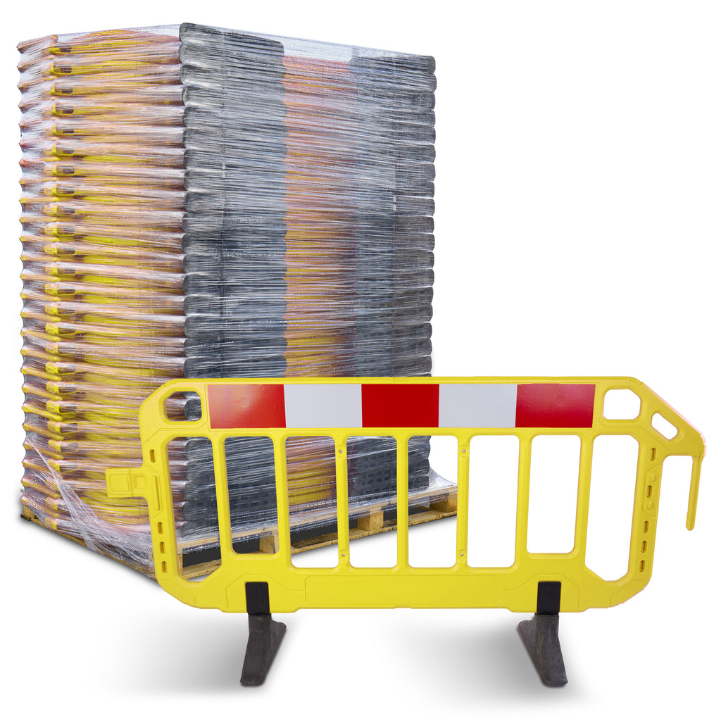 Firmus Professional Barrier - Chapter 8 Pedestrian Barrier - Standard Feet - Yellow