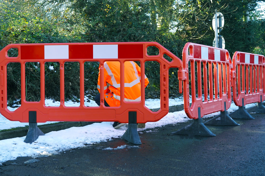 Firmus Professional Barrier - Chapter 8 Pedestrian Barrier - Standard Feet - Orange