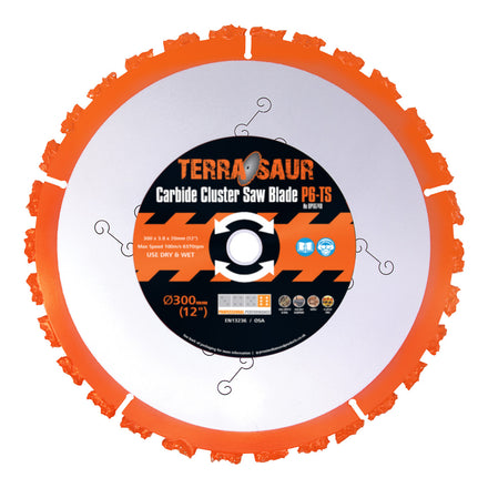 PDP P6-TS Carbide Terrasaur Wood & Railway Sleepers Blade