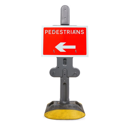 Pedestrians Arrow Left Diagram 7018 | Quick Fit (Face Only) | 600x450mm