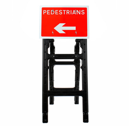 Pedestrians Arrow Left Diagram 7018 | Quick Fit (Face Only) | 600x450mm