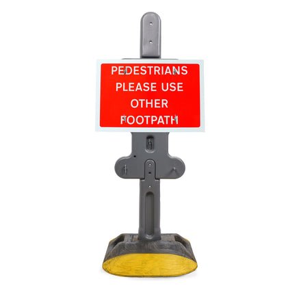 Pedestrians Please Use Other Footpath' Sign | Quick Fit (face only) | 600x450mm