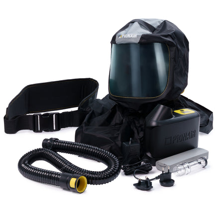 PiONAiR SafeStart S350 Long Softhood PAPR Respirator – Basic PPE Kit