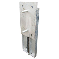 Spring-Loaded Sliding Dock Bumper Back Plate
