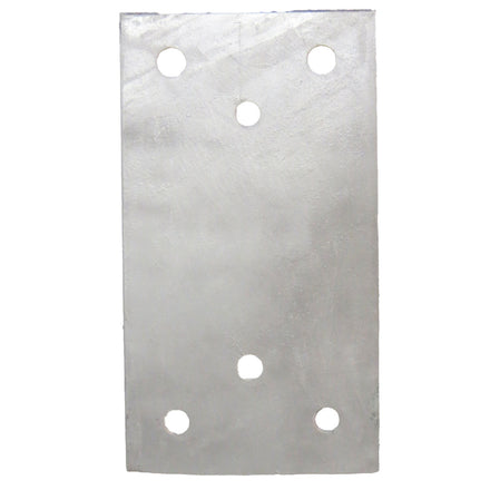 Steel Flat Dock Bumper Back Plate - 450 x 255 x 15 - Galvanised