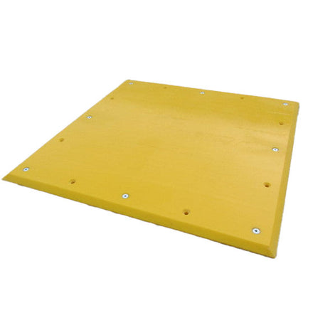 Yellow Polyethylene Trailer Plate - 1000 x 1000 x 20