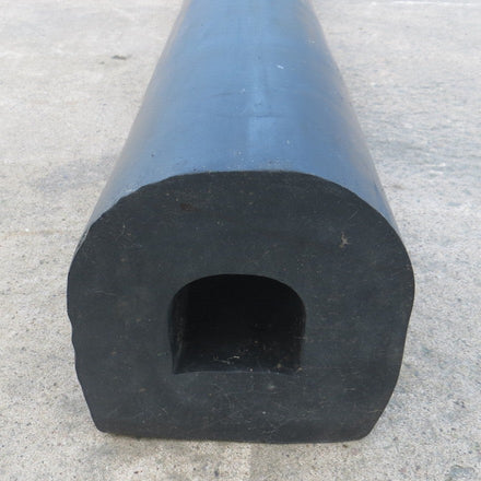 D-Shaped Rubber Bumper Extrusions - 150 x 150 x 2000