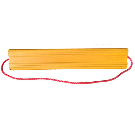 Yellow Rubber Aircraft Wheel Chock - 175 x 160 x 1000