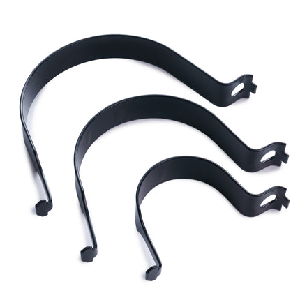 Powder Coated Black Anti-Rotational Sign Clips / Post Clips Multiple Size Options