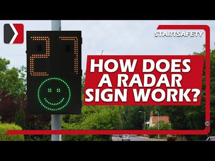 SpeedFinder Vehicle Activated Radar Sign | Smiley Face