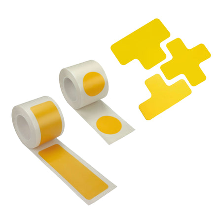 PROline Warehouse & Pallet Zone Markers - Self-Adhesive Stickers - Yellow